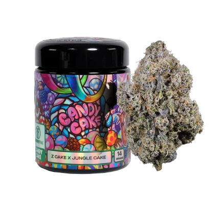 Freshy Fine Candy Cake (Zkittlez Cake x Jungle Cake) Flower Jar – 14g