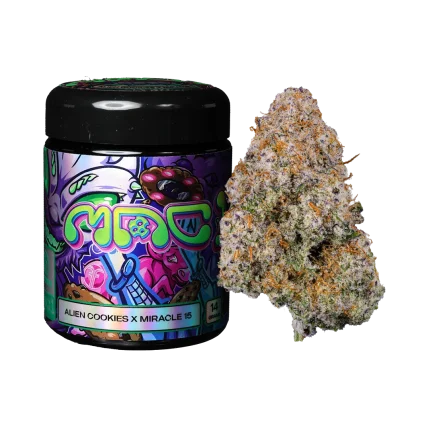Freshy Fine MAC 1 (Miracle #15 x Alien Cookies) Flower Jar – 14g