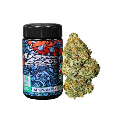 Freshy Fine Motorbreath (Chemdog x SFV OG Kush) Flower Jar – 7g